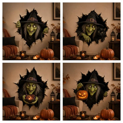 🔥Halloween Break-In 3D Wall Decals